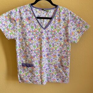 Proactiv Floral Short Sleeve Top - Multicolor